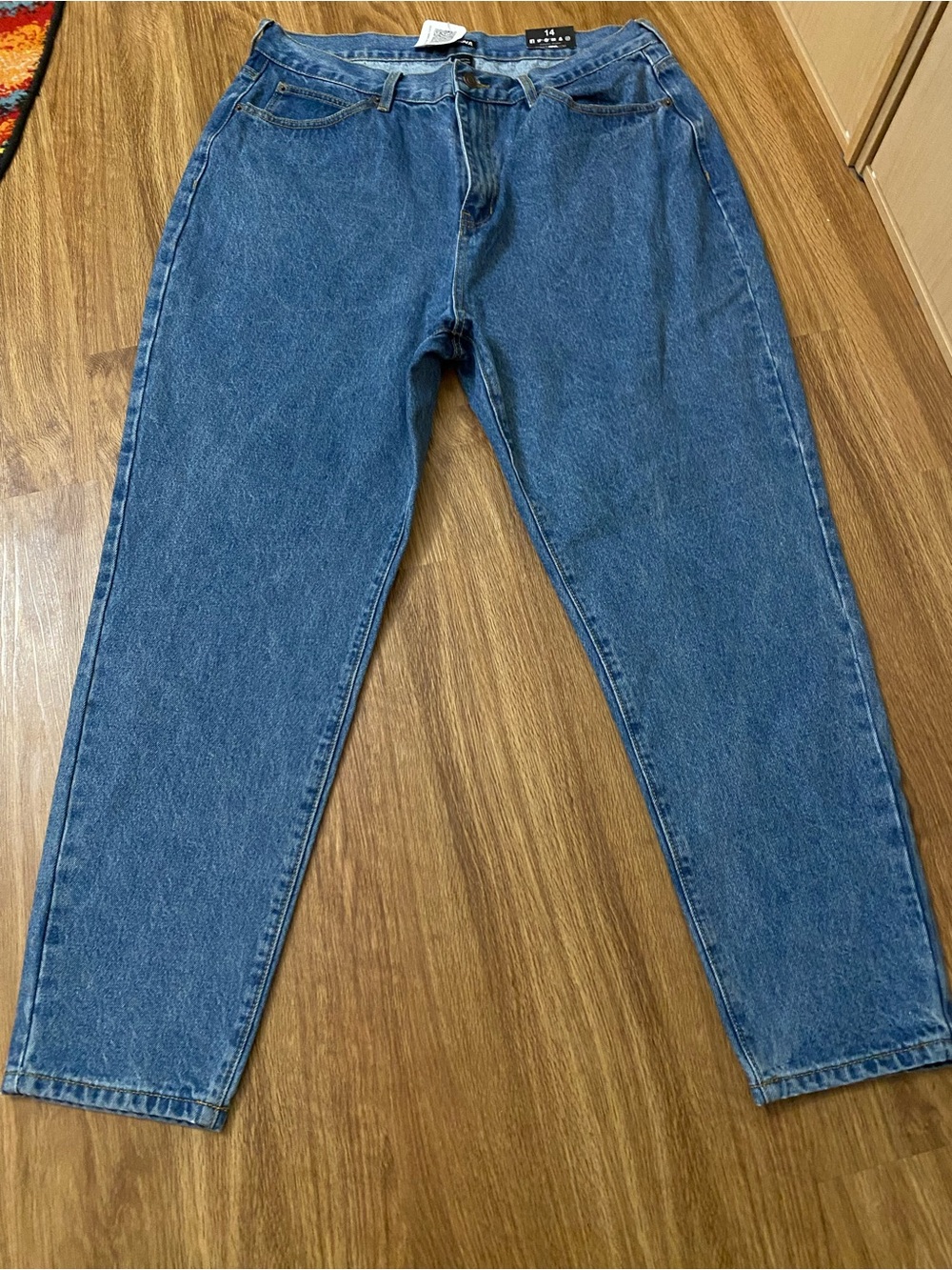 Fashion Nova Women's Relaxed Blue Denim Jeans (oversized!)